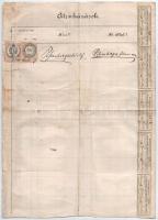 Csepreg 1884. "Répcevidéki Takarékpénztár" névre szóló részvénye 50Ft-ról, szelvényekkel T...