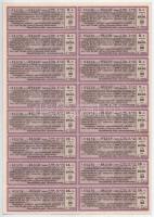 Budapest 1937. "Barcs-Pakráci Vasút Részvénytársaság" huszonöt darab részvénye egyben, egy...