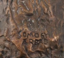 Somogyi Árpád (1926-2008): Juhász. Bronz, jelzett, m: 20 cm
