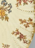 Sarreguemines France XV. Louis, francia, fajansz, süteményes tányér. 1890-1910 között. Kézzel festet...