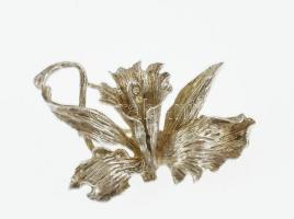 Ezüst (Ag) virágos bross 6,61 g