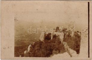 1923 Gímes, Ghymes, Jelenec; várrom / castle ruins. photo (vágott / cut)