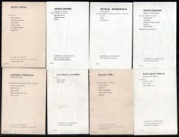 cca 1970-1980 Magyar és külföldi színészek, kb. 50-60 db hátoldalán feliratozott fotó, a Képes Film ...