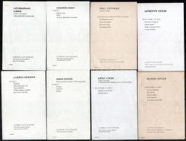 cca 1970-1980 Magyar és külföldi színészek, kb. 50-60 db hátoldalán feliratozott fotó, a Képes Film ...