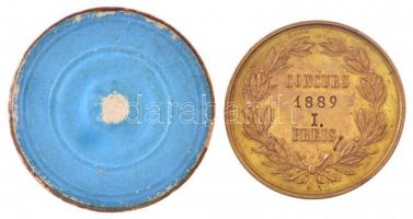 Ausztria 1889. "CONSERVATORIUM DER GESELLSCHAFT DER MUSIKFREUNDE IN WIEN / CONCURS PREIS" ...