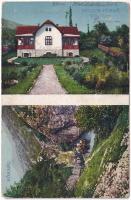 1916 Bellus-fürdő, Belusské Slatiny Kúpele, Belusa; Tóth villa, Kőkapu / villa, rock gate (ázott sarok / wet corner)