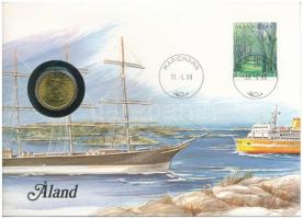 Finnország / Aland 1986. 20p felbélyegzett borítékban, bélyegzéssel T:1  Finland / Aland 1986. 20 Penniä in envelope with stamp and cancellation C:UNC