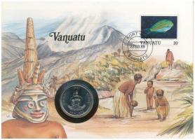 Vanuatu 1983. 25v felbélyegzett borítékban, bélyegzéssel T:1  Vanuatu 1983. 25 Vatu in envelope with stamp and cancellation C:UNC