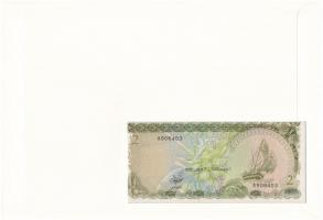 Maldív-szigetek 1983. 2R felbélyegzett borítékban, bélyegzéssel T:I Maldives 1983. 2 Rufiyaa in enve...