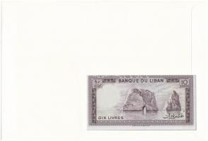 Libanon 1986. 10L felbélyegzett borítékban, bélyegzéssel T:I Lebanon 1986. 10 Livres in envelope wit...