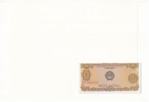 Vietnam 1976. 1D felbélyegzett borítékban, bélyegzéssel T:I Vietnam 1976. 1 Dong in envelope with st...