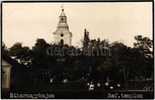 1934 Biharnagybajom, Református templom. Kiss Kálmán photo