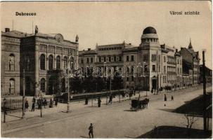 Debrecen, Városi színház. Thaisz A. kiadása (EB)