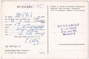 1956 Budapest, látkép az ország fővárosáról. rádióamatőr lap (EK)