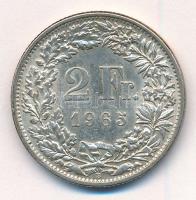 Svájc 1965B 2Fr Ag T:1-,2  Switzerland 1965B 2 Francs Ag C:AU,XF Krause KM#21
