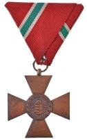 1944. "Bronz Polgári Honvédelmi Érdemkereszt" Br kitüntetés mellszalagon, eredeti T:1- patina / Hungary 1944. "Bronze Civil Home Defence Cross" Br decoration with ribbon, in orignal C:AU patina NMK 478.