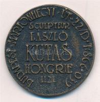Kutas László (1936-) DN Mary Poppins kétoldalas, bronz névjegyérem (41mm) T:1-