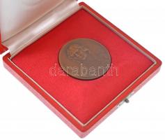 Berán Lajos (1883-1943) 1931."Budapesti emlék" kétoldalas bronz emlékérem, tokban (41mm) T...