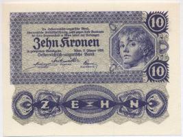 Ausztria 1922. 10K T:I Austria 1922. 10 Corona C:UNC