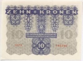 Ausztria 1922. 10K T:I
Austria 1922. 10 Corona C:UNC