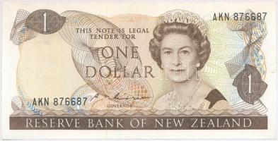 Új-Zéland 1985-1989. 1$ T:I  New Zealand 1985-1989. 1 Dollars C:UNC  Krause 169