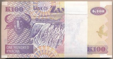 Zambia 2010. 100K (100x) sorszámkövetők "KB/03 2863801 - KB/03 2863900" T:I,I- Zambia 2010...