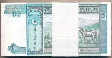 Mongólia 1993. 10T (100x) sorszámkövetők "AB0204801 - AB0204900" T:I,I- Mongolia 1993. 10 ...