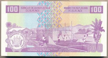 Burundi 2011. 100Fr (100x) kötegelővel, sorszámkövetők "MW879001 - MW879100" T:I,I- Burund...