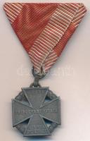 1916. Károly-csapatkereszt Zn kitüntetés mellszalagon T:2 Hungary 1916. Charles Troop Cross Zn decoration on ribbon C:XF NMK 295.