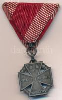 1916. "Károly-csapatkereszt" Zn kitüntetés mellszalagon T:2 Hungary 1916. "Charles Tr...