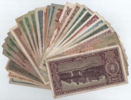 Vegyes 28db-os forint, pengő, korona bankjegy tétel T:III,III-