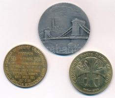 3db-os emlékérem tétel, benne "Budapest", "Dakota" és "Cathédrale Notre-Dam...