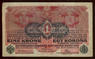 1902-1915. 1K, 2K, 10K, 100K, 1000K piros ill. fekete "Deutschösterreich" fny-sal T:II,III...