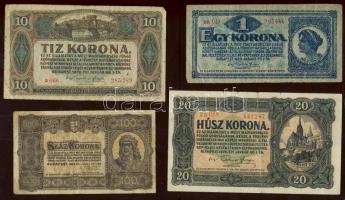 1920. 1K, 2K (2 klf típusban), 10K, 20K, 100K, 1000K, 1000K 8f fny-sal, összesen 8klf bankjegy T:III...