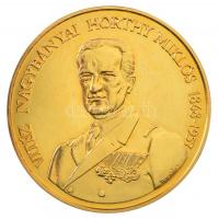 Bognár György (1944-) 1993. "Vitéz Nagybányai Horthy Miklós / Itthon hazai földben" aranyozott Cu emlékérem (42,5mm) T:1- (eredetileg PP)