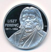 ifj. Szlávics László (1959-) 2011. "Nagy Magyarok / Liszt Ferenc 1811-1886" ezüstözött Cu emlékérem kapszulában (40mm) T:PP