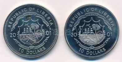 Libéria 2001. 10$ "Szabadság pillanatai - Spartacus felkelés i.e. 73-71" multicolor + 10$ ...