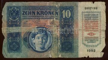 1913-15. 10K, 20K piros "Magyarország" körbélyegzővel + 10K, 50K román ellenbélyegzővel T:...