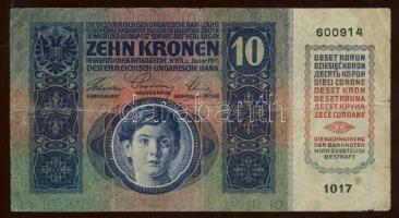 1902-15. 1K, 2K, 10K, 20K (2 klf típus), 100K, 1000K, összesen 7 klf bankjegy T:III, III/IV