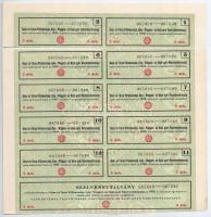 Budapest 1923. "Ganz és Társa-Danubius Gép-, Waggon- és Hajó-Gyár Részvénytársaság" öt dar...