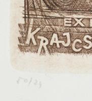 Nagy Lázár László (1935-): Ex libris Krajcsi Toborné Karinthy A cirkusz, rézkarc, papír, jelzett, 11...