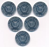 Burundi 2014. 5Fr Al (6xklf forgalmi emlékérme) T:1,1-
Burundi 2014. 5 Francs Al (6xdiff circulatin...