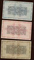 1946. 10.000AP, 500.000AP, 1.000.000AP,, mindegyik 500P ill. 10.000P okirati illetékbélyeggel! Fantá...