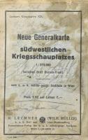 Neue Generalkarte des südwestlichen Kriegsschauplatzes, östliches Blatt (Isonzo-Front), Lechners Kri...