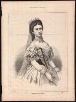 cca 1870-1875 I. Ferencz József (1830-1916) és Erzsébet királyné "Sissi" (1837-1898) portr...