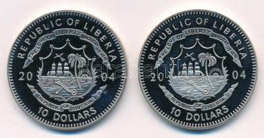 Libéria 2004. 10$ "Szabadság pillanatai - Tienanmen tér 1989" multicolor + 2004. 10$ &quot...
