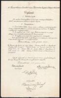 1937 Pestszentlőrinc, a Pestszentlőrinc-Erzsébet telepi Református Egyház lelkipásztorának díjlevele + az egyházközség gépelt levele