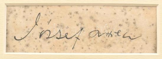 József Attila (1905-1937) költő nagy méretű fotója autográf aláírásával. Várkonyi fotó, matricával j...