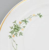 Hollóházi Erika mintás 'tét a tét' mokkás készlet. Tejkiöntőn apróbb csorba. Matricás porc...