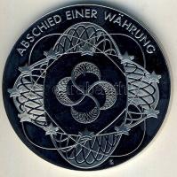 "Ausztria 2001. Búcsú a Schillingtől - 5000 Sch bankjegy" nagyalakú Ffm bicolor érem tanús...